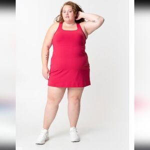 ALDER | Women's Cherry Adventure Racerback Performance Slim Fit Sporty Dress